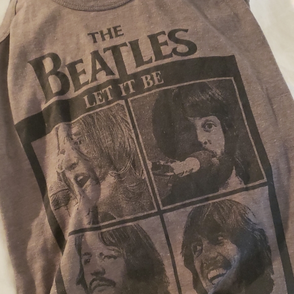 OS 😎 Beatles tank top 🎧 100%cotton - Picture 2 of 2